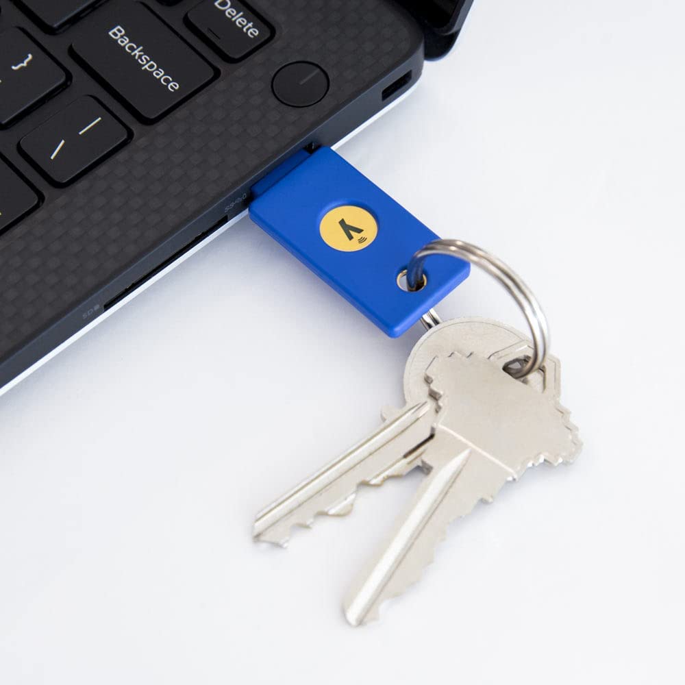 Use 2 Yubico Key para aumentar a segurança em suas contas on-line 5 Chave de segurança Yubico NFC FIDO2/U2F